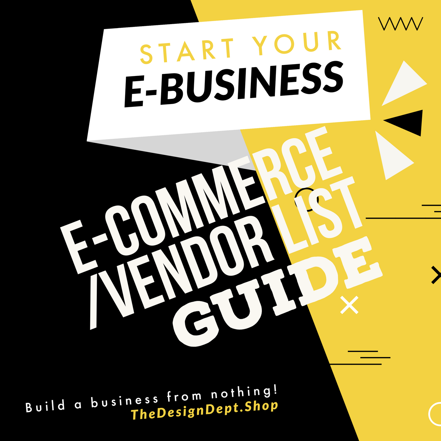 E-Commerce Start-Up/Vendor List - TheDesignDept